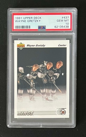 1991 Upper Deck Wayne Gretzky #437 PSA 10 front